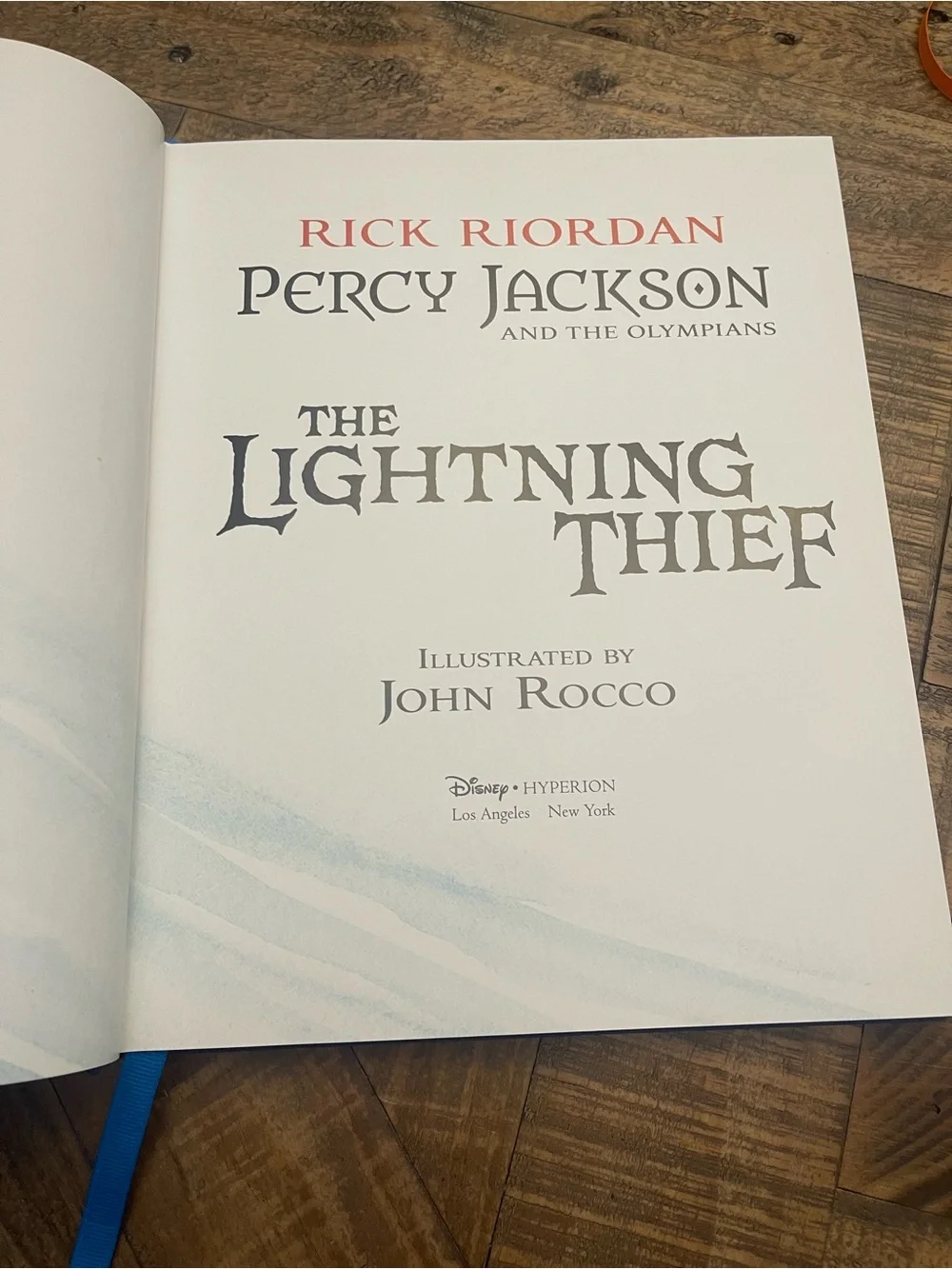 The Lightning Thief Illustrated Edition Rick Riordan John Rocco Hardcover